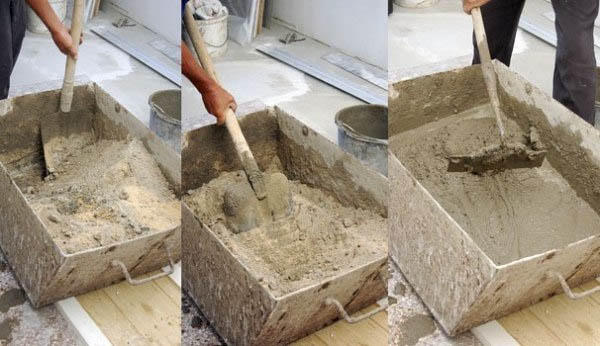 Расход цементной штукатурки на 1м2 при разной толщине слоя, таблица