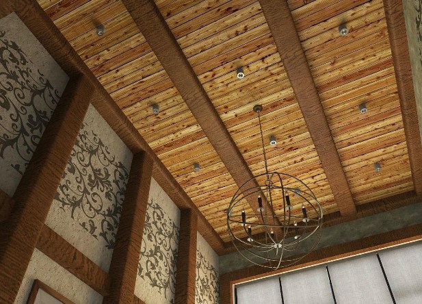 Подшивка чернового потолка по деревянным балкам: устройство и выбор материала