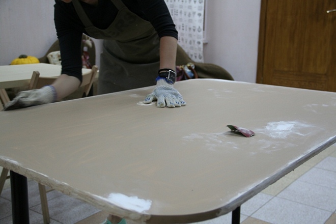 Столешница из дерева для кухни, сделанная своими руками