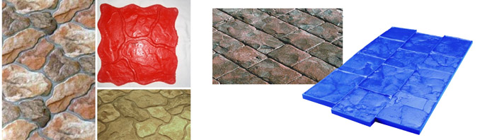 Виды печатного бетона: характеристики, технология, рецептура