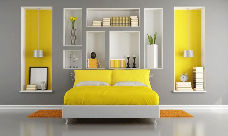 Желтый цвет в интерьере (фото): особенности использования в разных комнатах