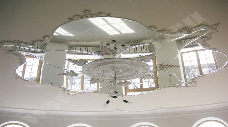 Зеркальный потолок в современном интерьере (фото). Виды зеркальных потолков