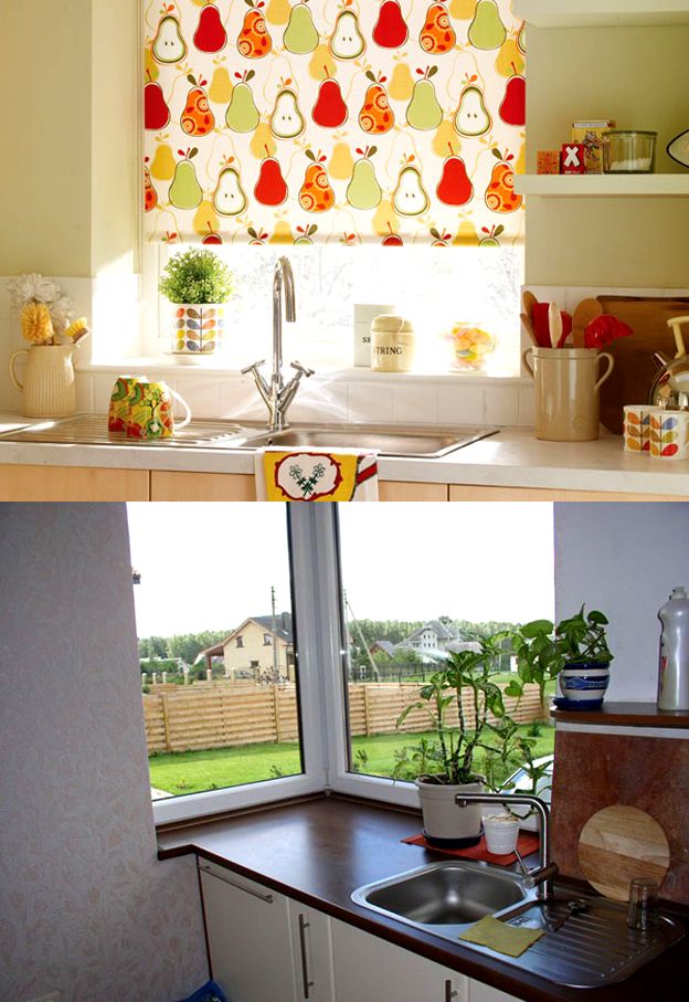Кухня с мойкой у окна: советы и фото интерьеров