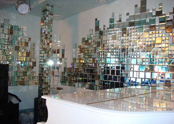 Зеркальная плитка – функциональная оригинальность (фото). Особенности, преимущества, укладка, рекомендации специалистов